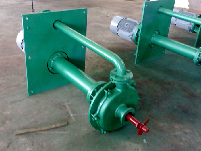 長軸耐磨式下泵帶攪拌輪，防止介質板結